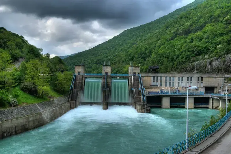 Central hidroeléctrica de paso — obra civil y embalse